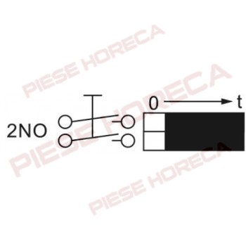 Timer mecanic 15 min tip MT49 , 2poli (2NO), alimentare 250V